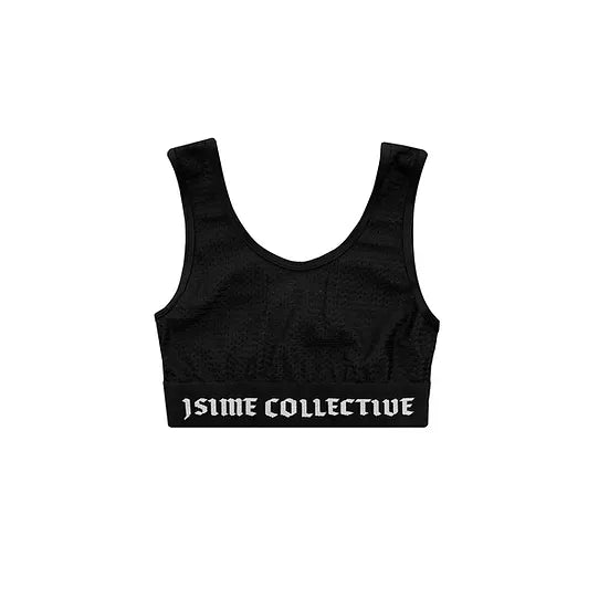 JSC Black Mesh Sports Bra