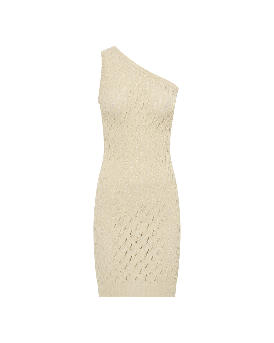 SNDYS - CLAIRE ONE SHOULDER MINI DRESS (SAND)