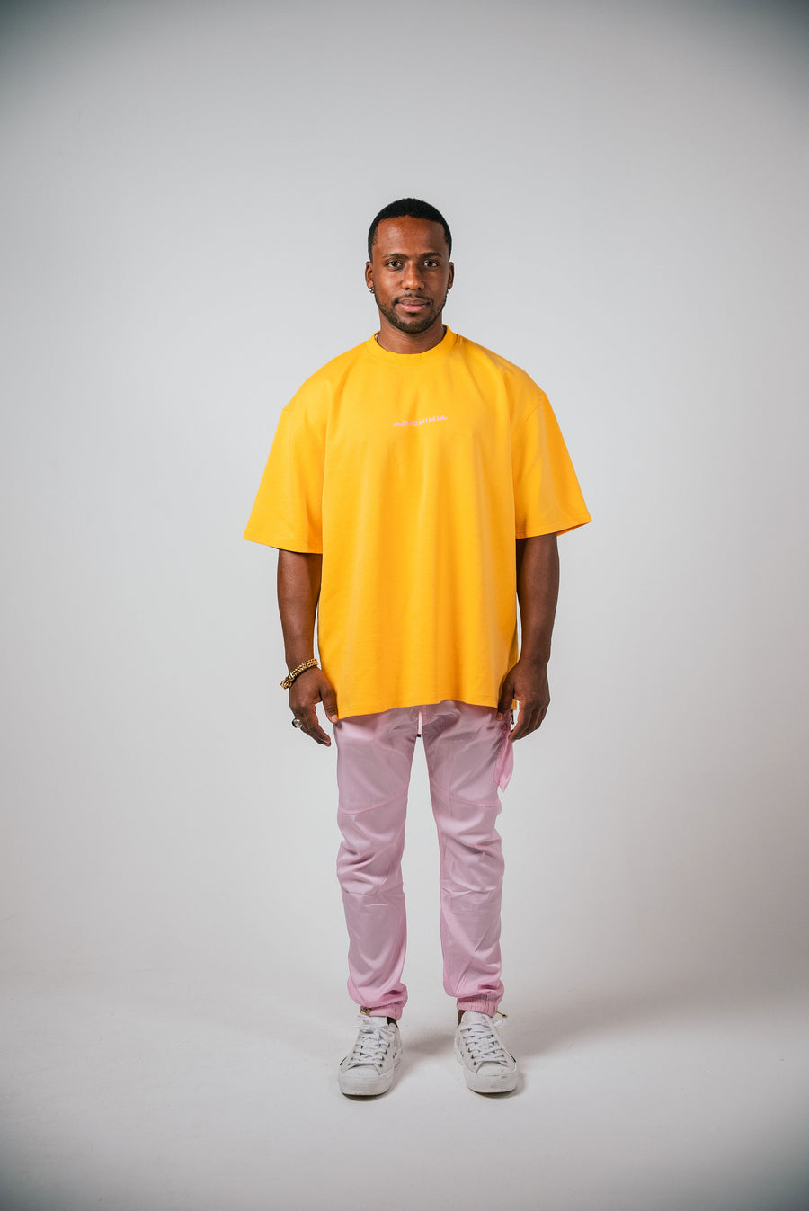 Artchimia l BLURRY FLIPPED YELLOW OVERSIZED T-SHIRT