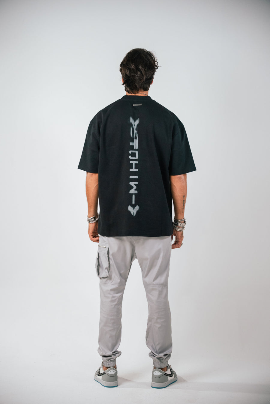 Artchimia l BLURRY FLIPPED BLACK OVERSIZED T-SHIRT