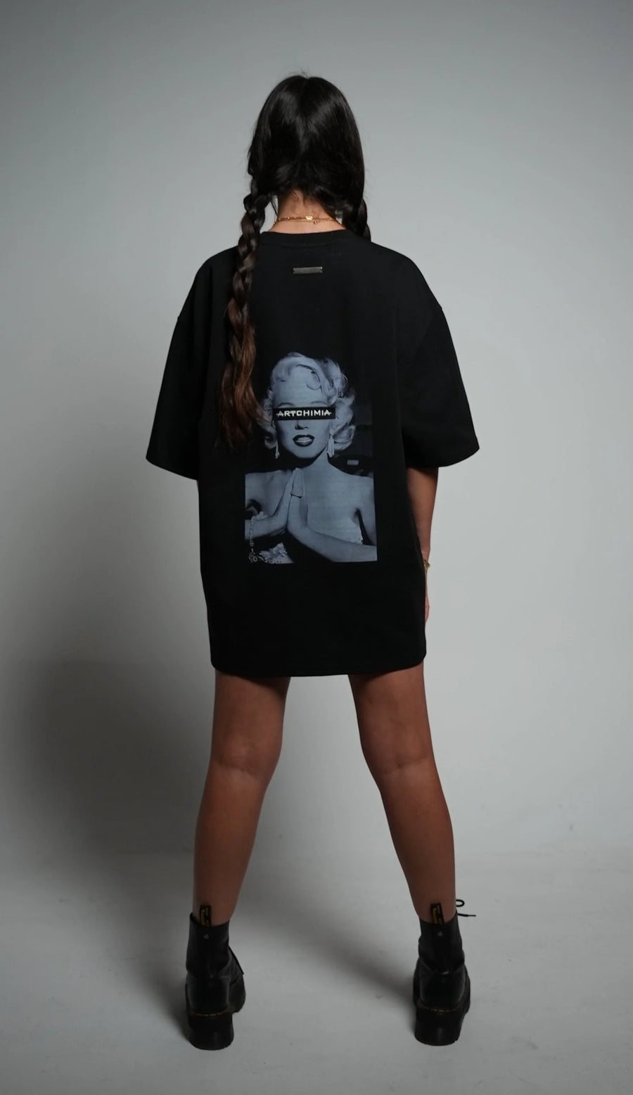 Artchimia l MM MERCI BLACK LUXE OVERSIZED T-SHIRT