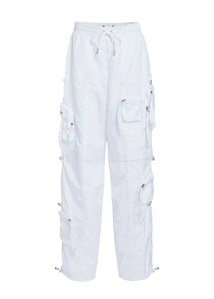 SEROYA - ALBA RUCHED CARGO PANT WHITE