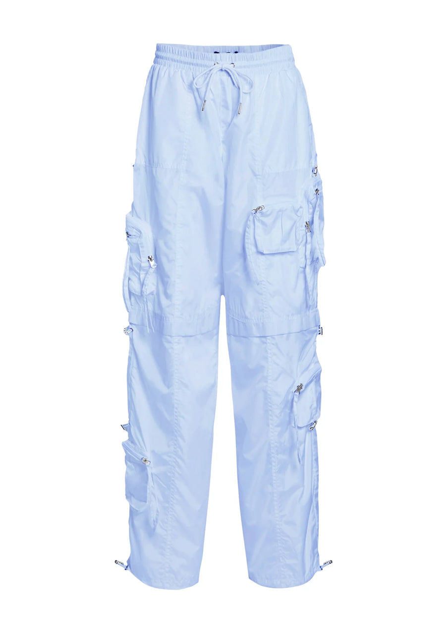 SEROYA - ALBA RUCHED CARGO PANT LIGHT BLUE