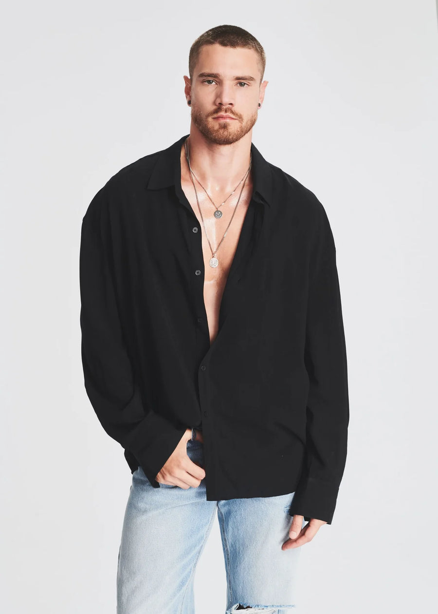 SEROYA - LAWSON BUTTON DOWN BLACK