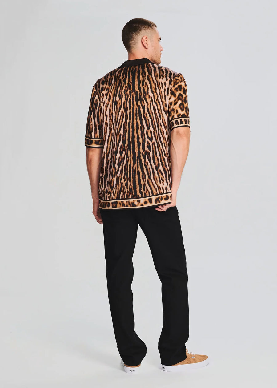 SEROYA - WILEY SILK SHIRT BROWN LEOPARD