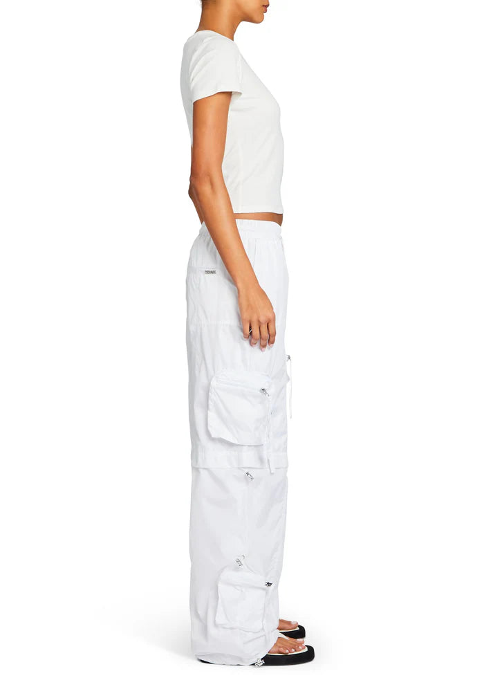 SEROYA - ALBA RUCHED CARGO PANT WHITE