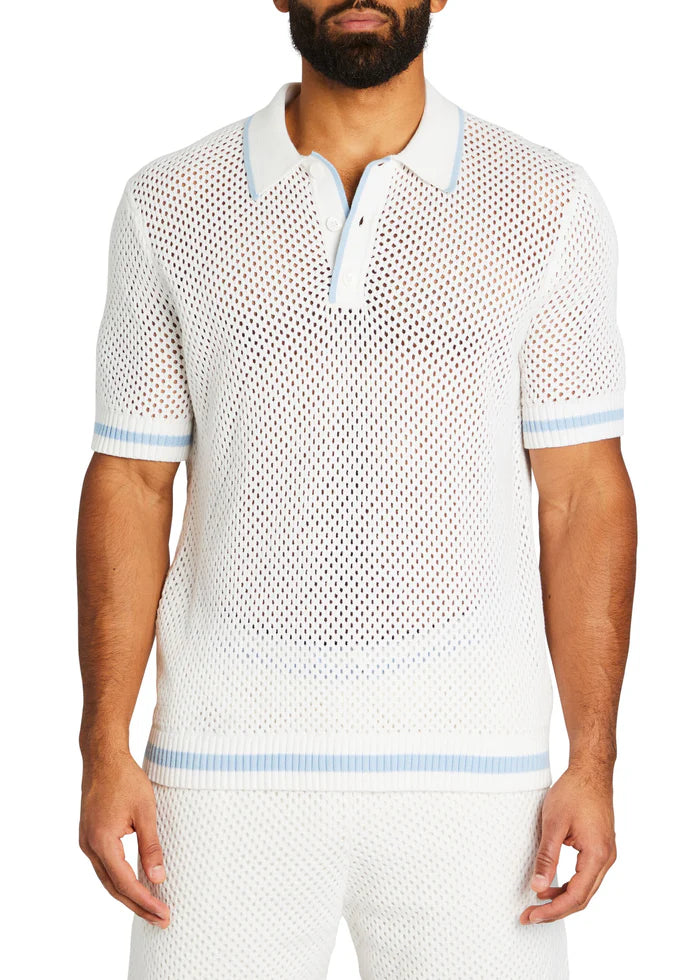 SEROYA - ZANE CROCHET POLO