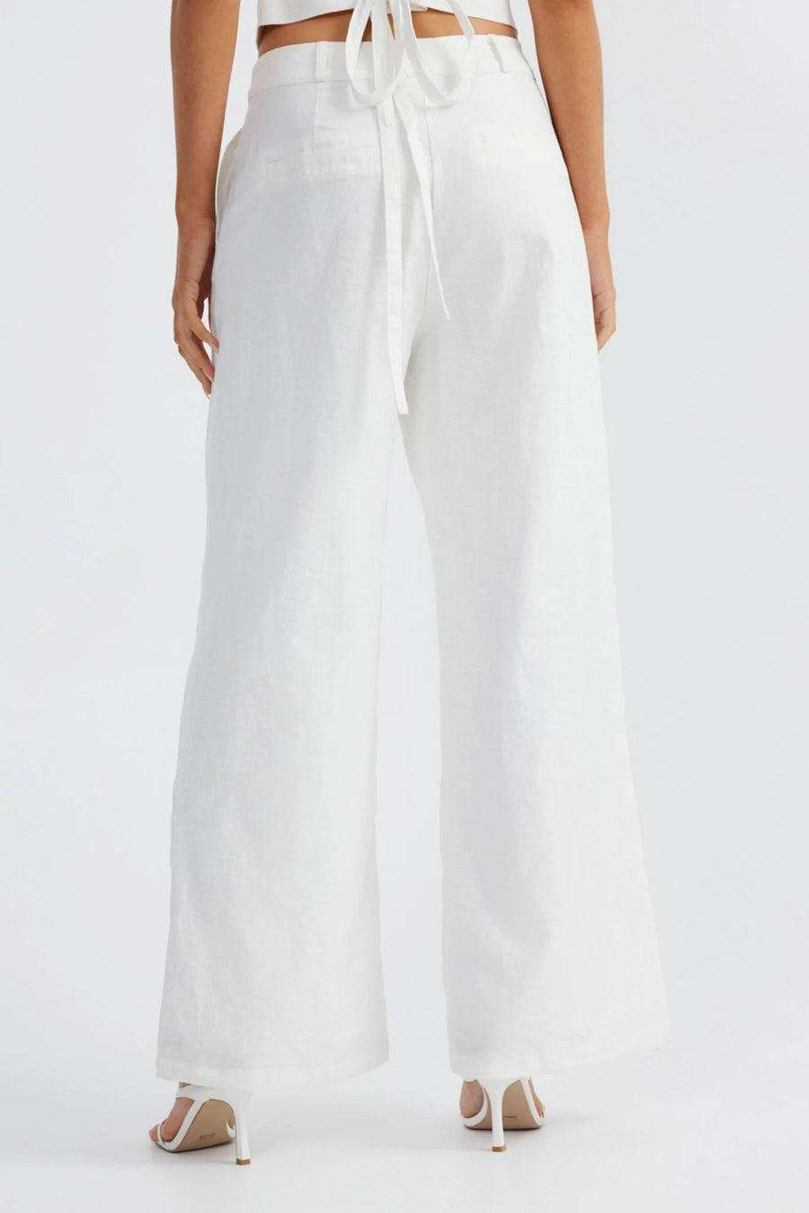 SNDYS - HALE LINEN PANTS (NATURAL WHITE)