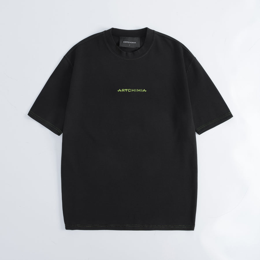 Artchimia l DOUBLE A BLACK OVERSIZED T-SHIRT