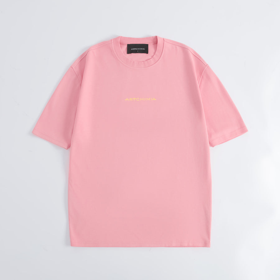 Artchimia l BLURRY FLIPPED PINK OVERSIZED T-SHIRT