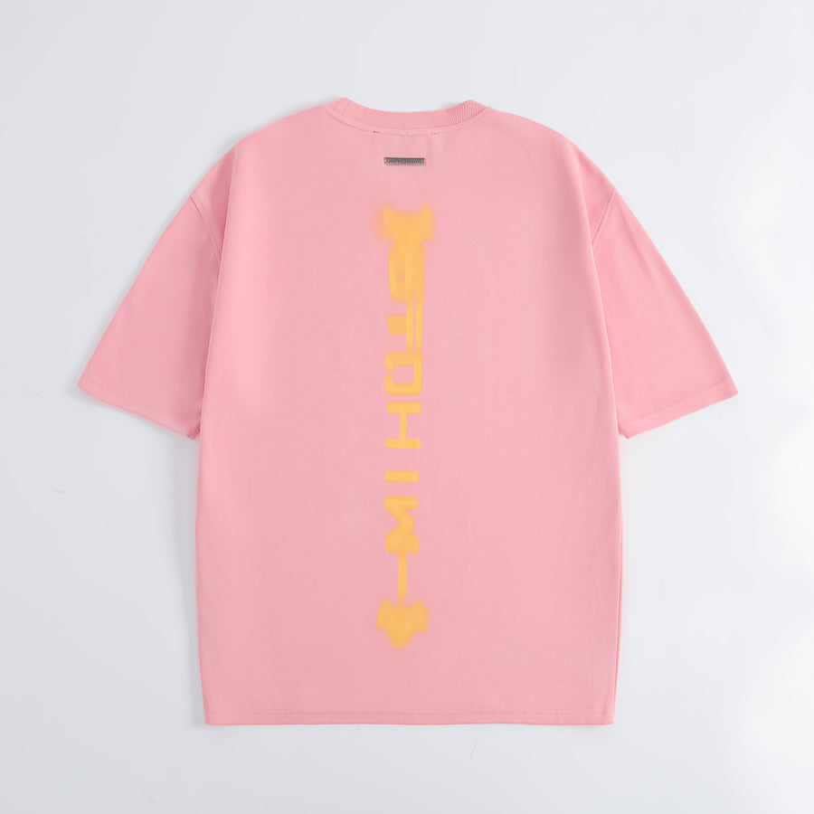 Artchimia l BLURRY FLIPPED PINK OVERSIZED T-SHIRT