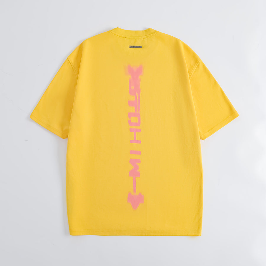 Artchimia l BLURRY FLIPPED YELLOW OVERSIZED T-SHIRT