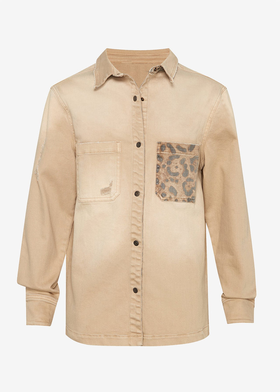 SEROYA - MARCUS SHIRT JACKET SAVANNAH