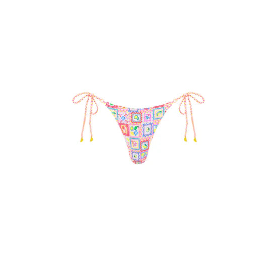 KULANI KINIS - THONG TIE SIDE BIKINI BOTTOM - CITRON COAST