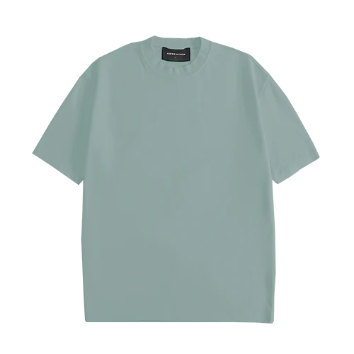 SOLID LUXE OVERSIZED T-SHIRT (FADE BLUE)