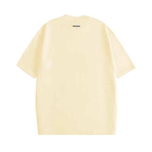 SOLID LUXE OVERSIZED T-SHIRT (CREAM YELLOW)