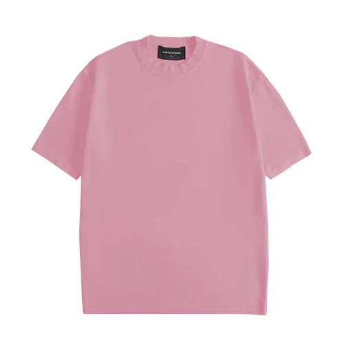 SOLID LUXE OVERSIZED T-SHIRT (FADE PINK)