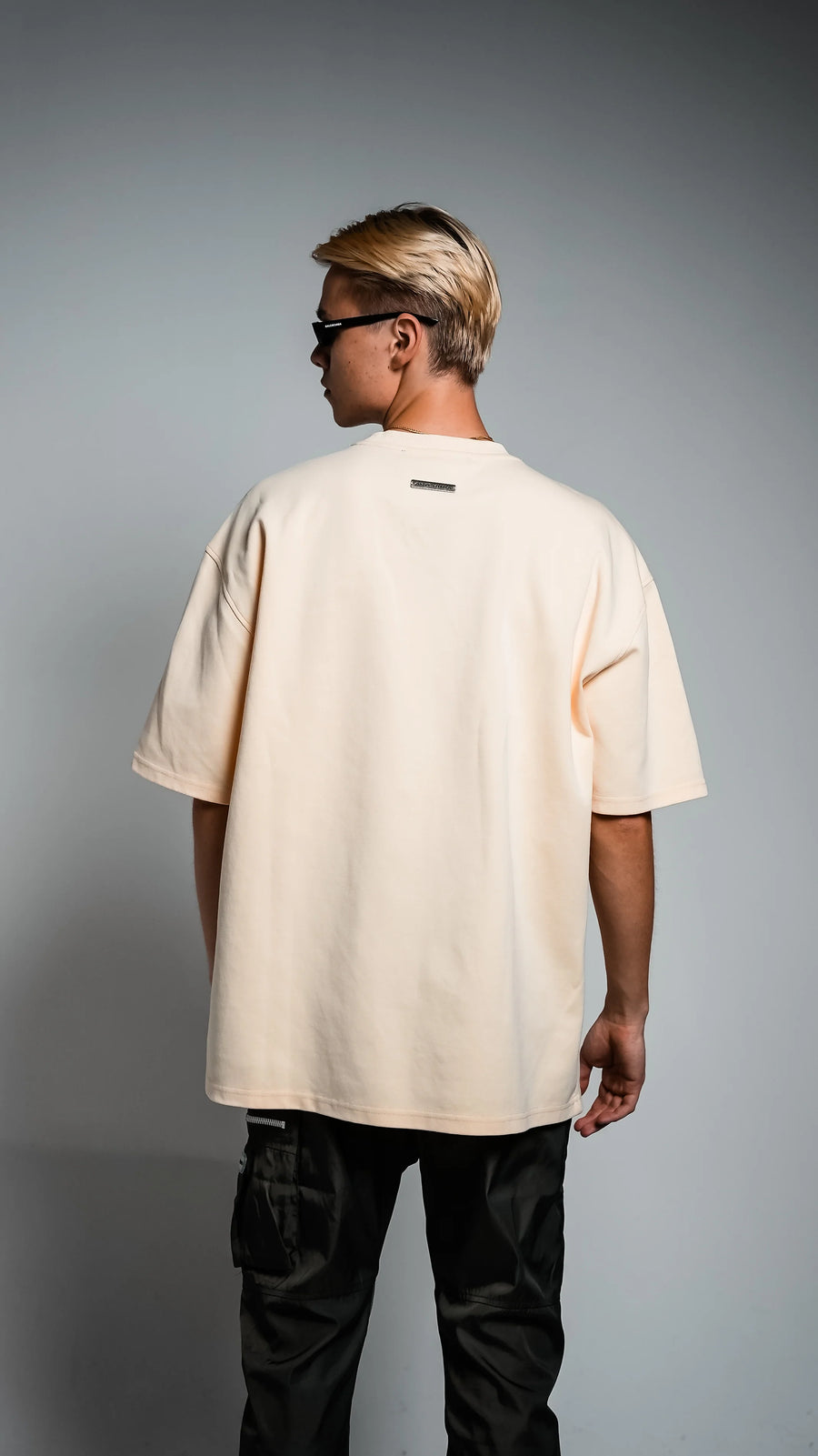 SOLID LUXE OVERSIZED T-SHIRT (CREAM YELLOW)