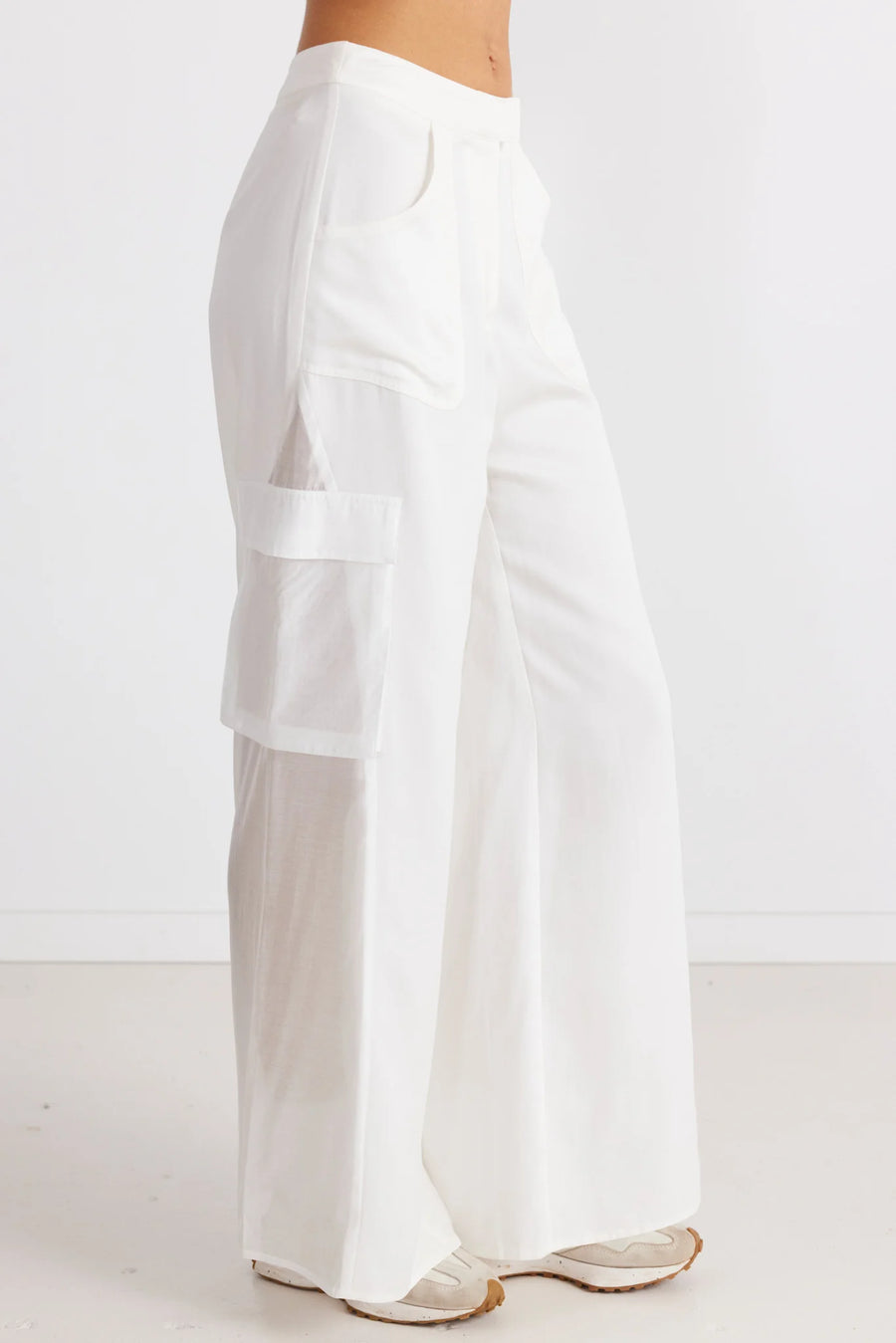 SNDYS - VICTORIA CARGO PANT (WHITE)