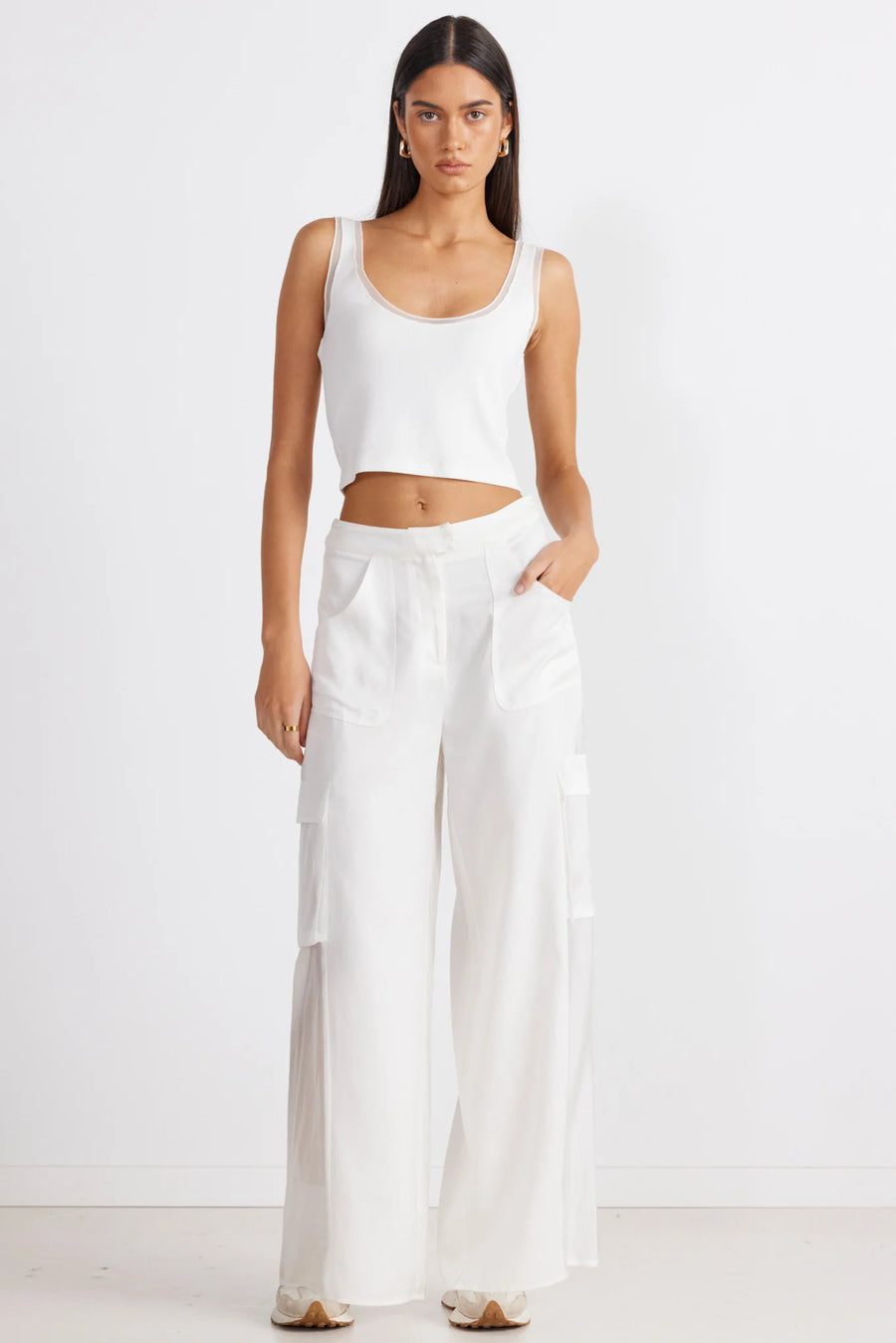 SNDYS - VICTORIA CARGO PANT (WHITE)