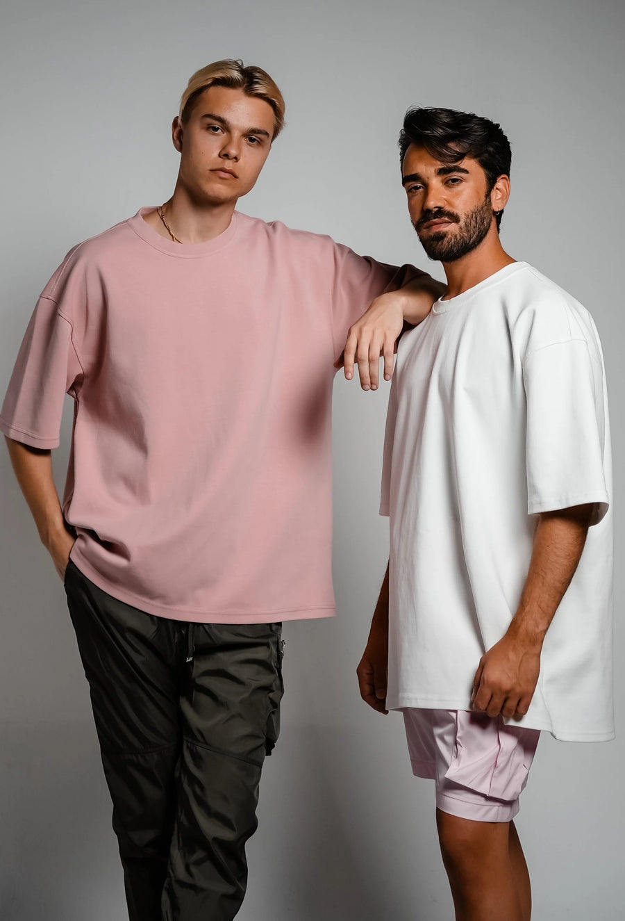 SOLID LUXE OVERSIZED T-SHIRT (FADE PINK)