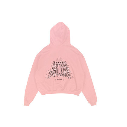 Metal Logo Coral Hoodie